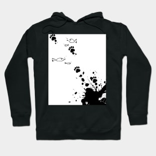 Ink Cat Tracks Hoodie